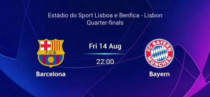 Barcelona vs Bayern champions league quarter final match